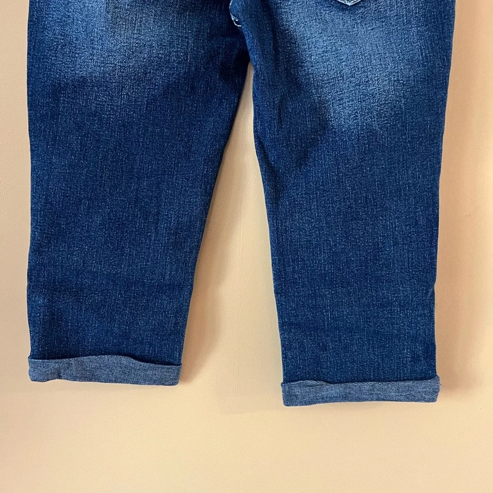 Amethyst Jeans capris Blue women’s size 5 Denim embellished pockets sequin 28x16 - Picture 5 of 13